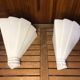 Pair art deco wall lamp angle white plaster made in italy vintage #a469