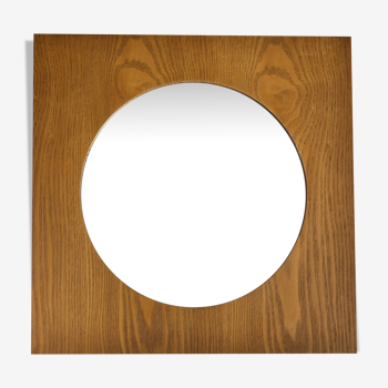 Round mirror square frame 50 x 50 cm