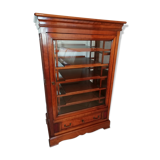 Furniture hifi showcase in massive merisier