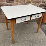 Vintage kitchen table wood & formica 60