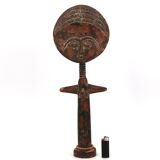 Ashanti Akuaba African Art Statue from Ghana, wooden, 1980s.