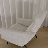 2 armchairs Joseph André Motte 1955 renovated