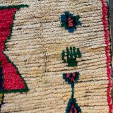Tapis berbère avec rose et vert