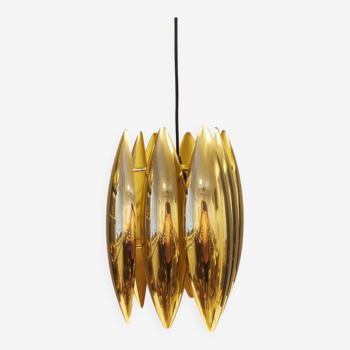 Kastor lamp in brass, designed by Jo Hammerborg in 1969 and produced by Fog og Mørup.