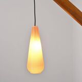 Solid pine gallows lamp, France, circa 1960