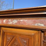 Walnut Cabinet with Marble Inlays Renaissance Style