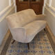 Sofa sofa bow vintage 50/60s design organic