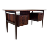 Rosewood 'Floating' Desk By Gunnar Nielsen For Tibergaard, 1960s.