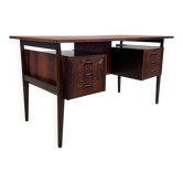 Rosewood 'Floating' Desk By Gunnar Nielsen For Tibergaard, 1960s.