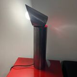 Brushed steel lamp