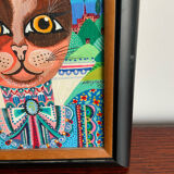 Tableau de chat par Agnès Bogaert
