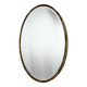 Vintage Brass Wall Mirror with Facet, France