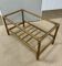 Vintage rattan coffee table (without glass) from the 1970s.