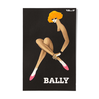 Affiche Bernard villemot bally 1982