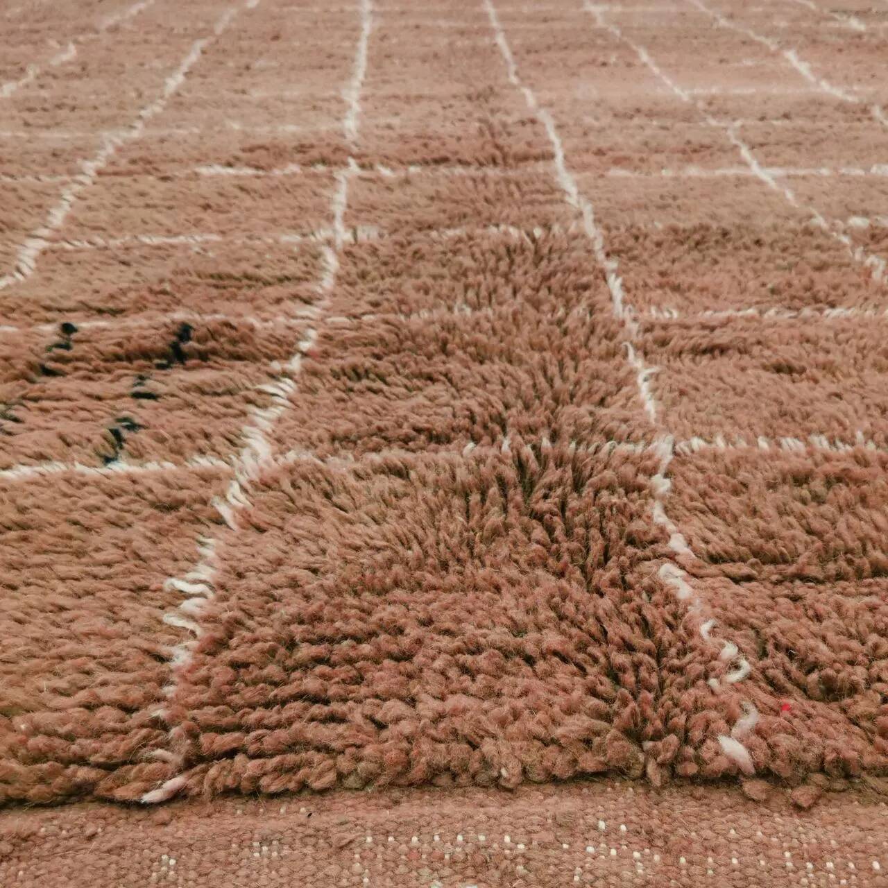 Handmade wool Berber rug 2.5 x 1.5 m