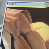 Yellow leather sofa by Tito Agnoli at Poltrona Frau