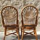 Chaises rotin et bambou