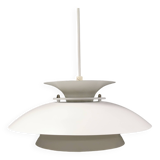 White hanging lamp from the 1980s, produced by Form-Light Denmark.
