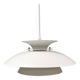 White hanging lamp from the 1980s, produced by Form-Light Denmark.