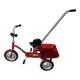 Tricycle en métal rouge vintage