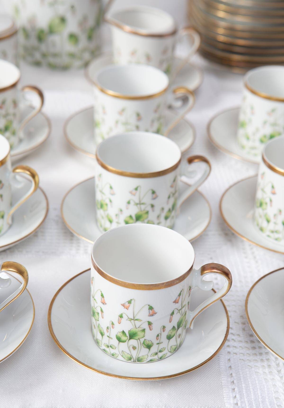 Hackefors "Linnea Borealis" 43-piece Swedish coffee service for 13 people, 1970s