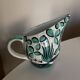 Mid century ceramic pitcher Deruta 1960 Umbria Italy