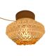 Herda Holland - ceiling lamp - geometric - pressed glass - 60's