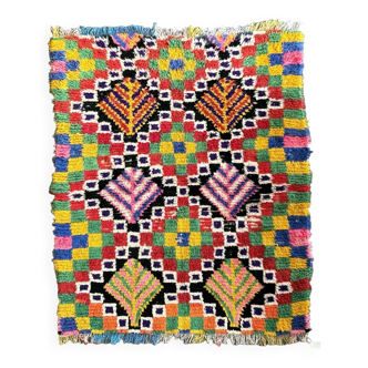 Berber Boucherouite rug 110x155 cm