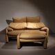 Leather Seating Group ‚Maralunga‘ by Vico Magistretti for Cassina