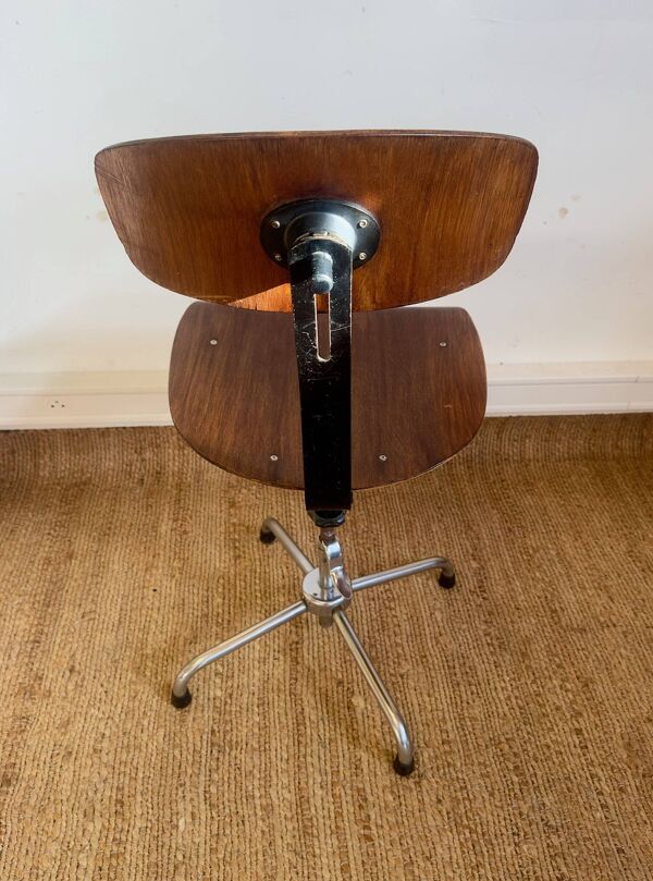 Chaise d’atelier industrielle Stella