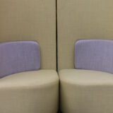 Pair of armchairs back high Shuffle design
