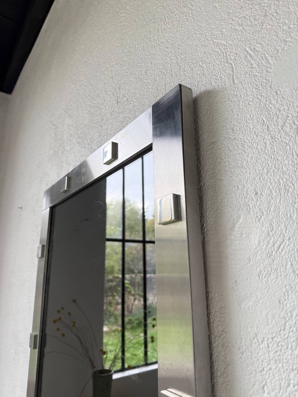 Chrome mirror from the 1970s.