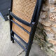 2 folding chairs in canning and wood