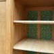 Parisian Art Deco wardrobe, renovated with raw wood.