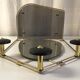 Black and gold metal coat rack., 1950