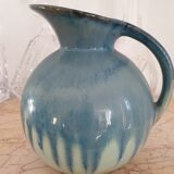 Glazed ceramic pitcher