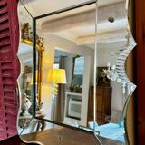 Venetian MIRROR in Murano beveled glass, Vintage