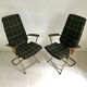 Paire de fauteuils pliants vintage style Anglais