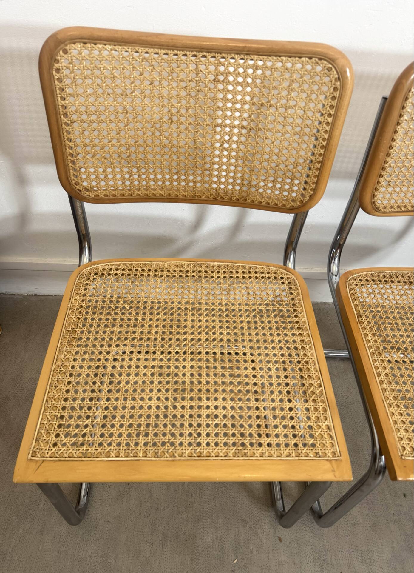 Paire de chaises Marcel Breuer -Cesca - made in Italy 