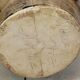 Large La Roue Vallauris ceramic vase, French, beige flower decor, 1975