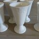 6 mazagrans/ mugs in white porcelain
