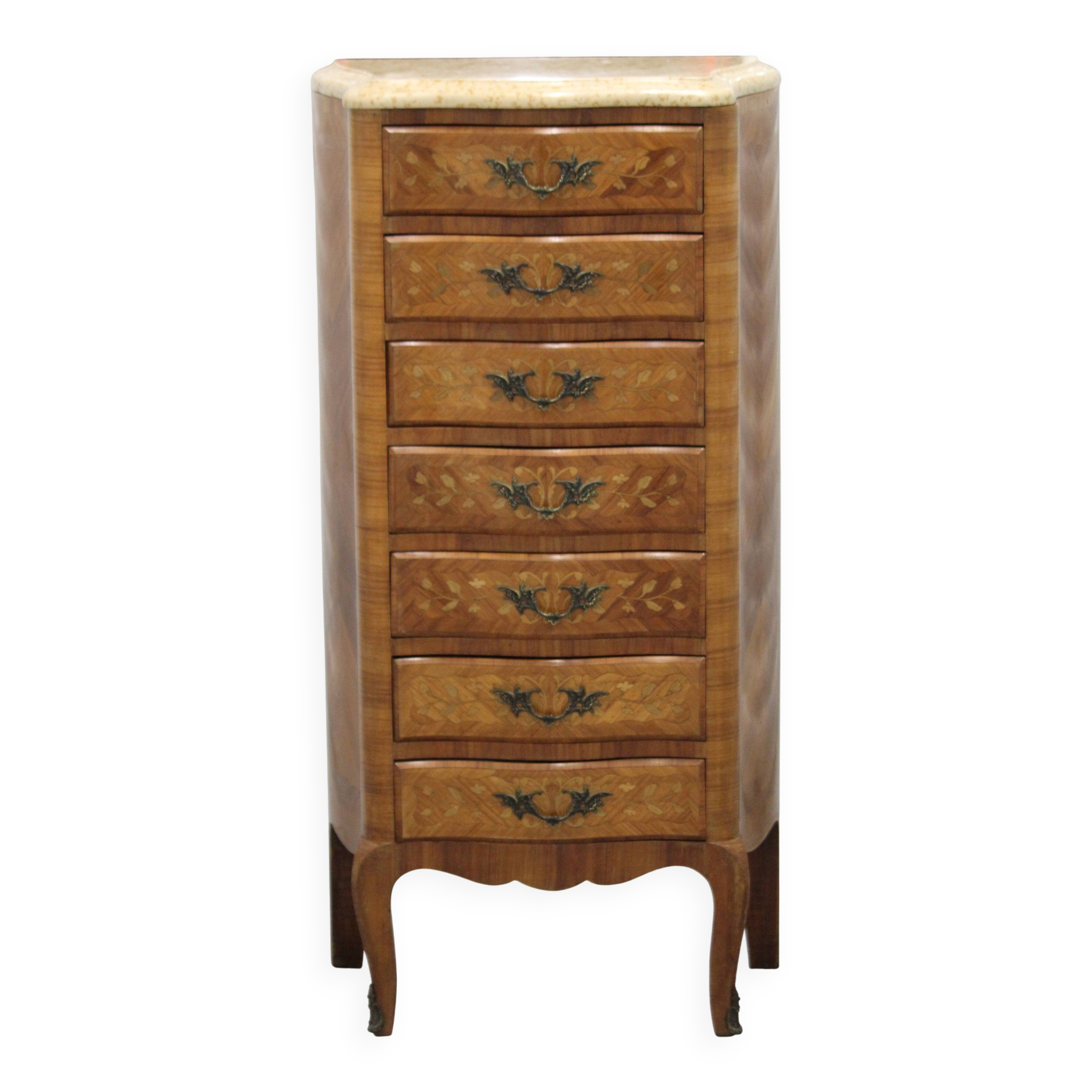 Commode à tiroirs Bois marbre