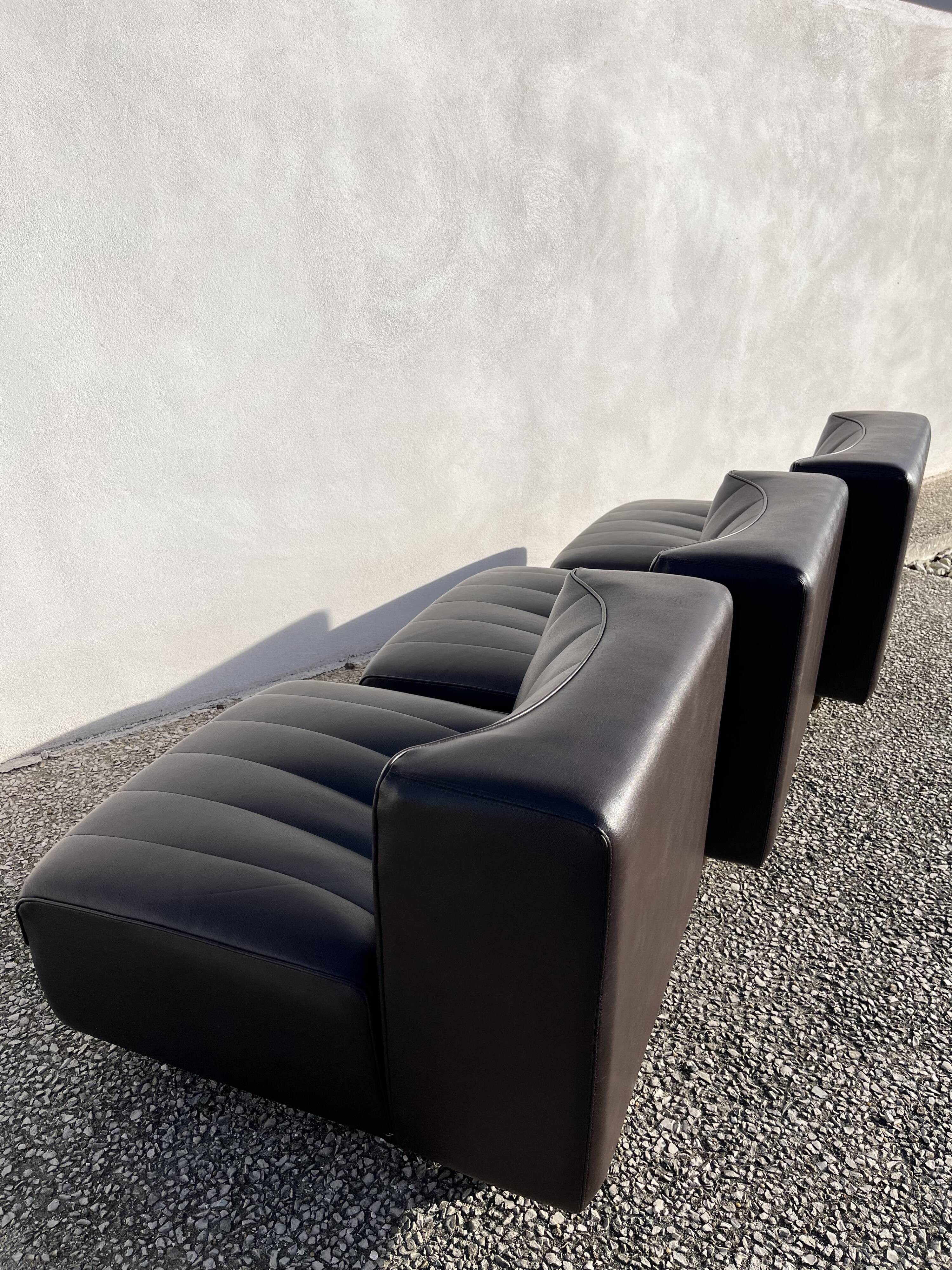 Fauteuils 9000 par Tito Agnoli pour Arflex Italie, années 1969