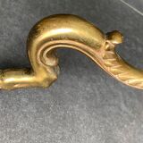 Bronze tripod floor lamp with doe hooves, 1950