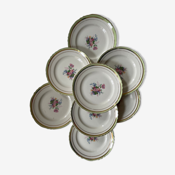 Assiettes plates en porcelaine - moulin des loups