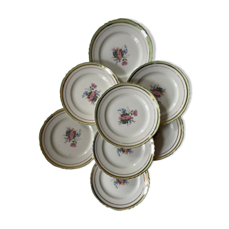 Assiettes plates en porcelaine - moulin des loups