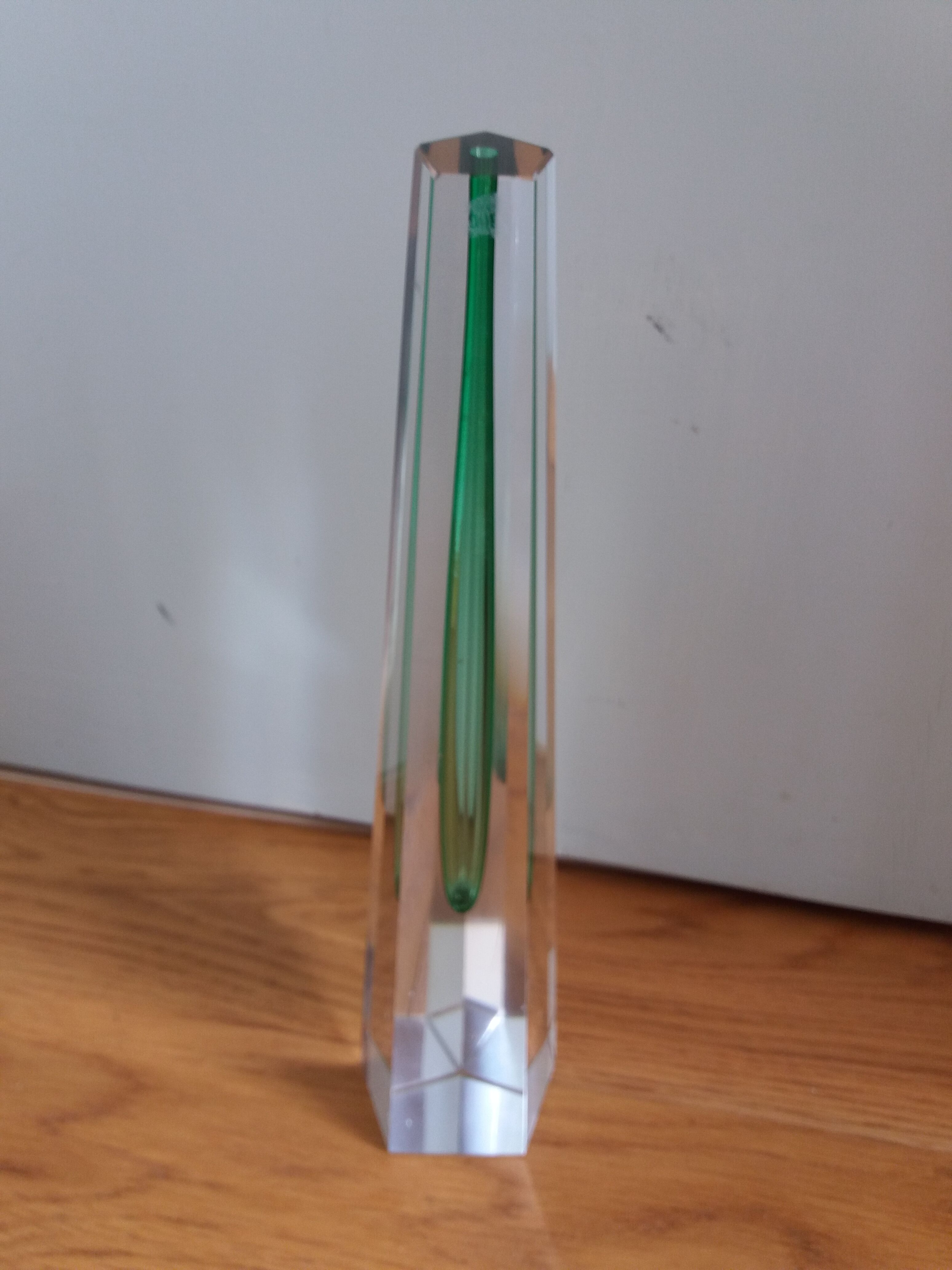 Bohemian crystal soliflore vase