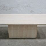 Vintage coffee table in travertine