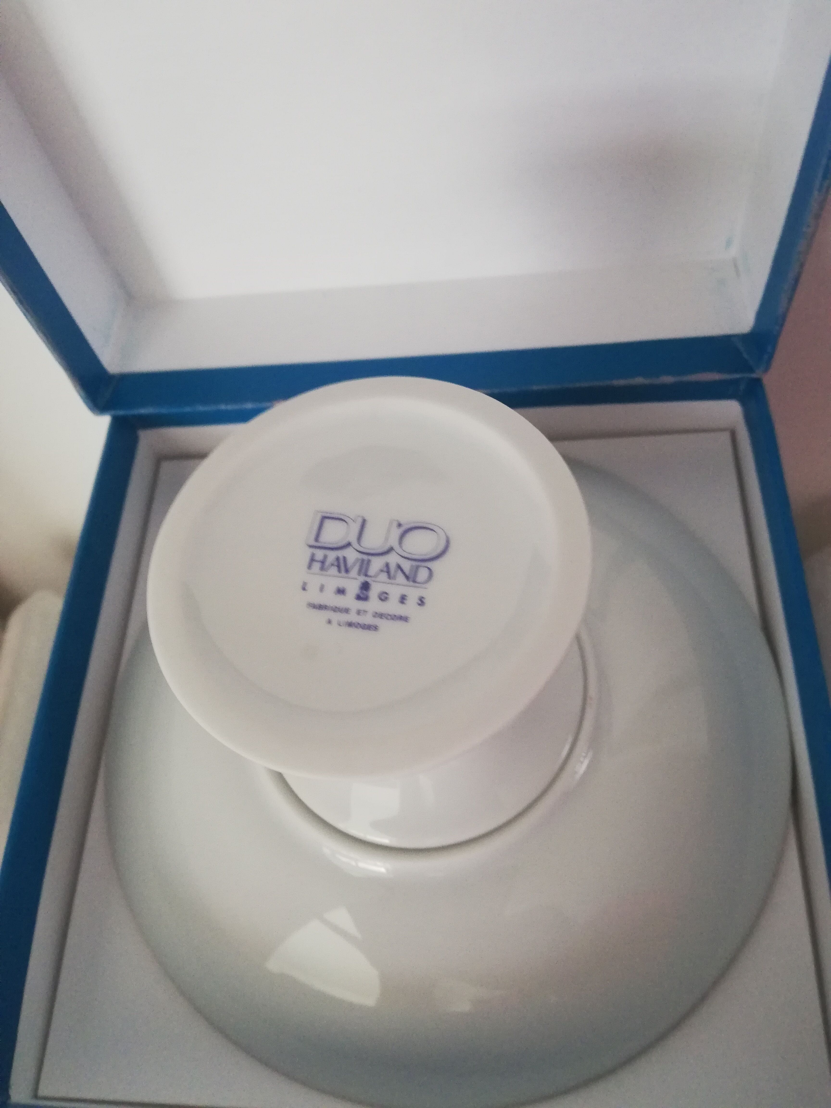 Stand cup porcelain Haviland Limoges