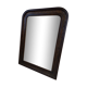 mirror carved wooden semi-circle frame 60x70cm